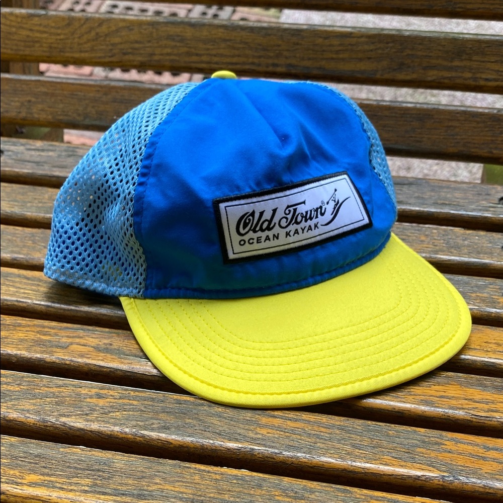 Old Town Ocean Kayak Blue and Yellow SnapBack Cap